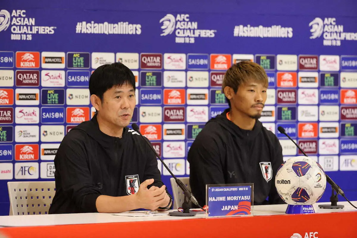 【画像・写真】森保監督　W杯最終予選豪戦へ「3連勝が勝利を約束するものではない」「思い切ってプレーしてほしい」