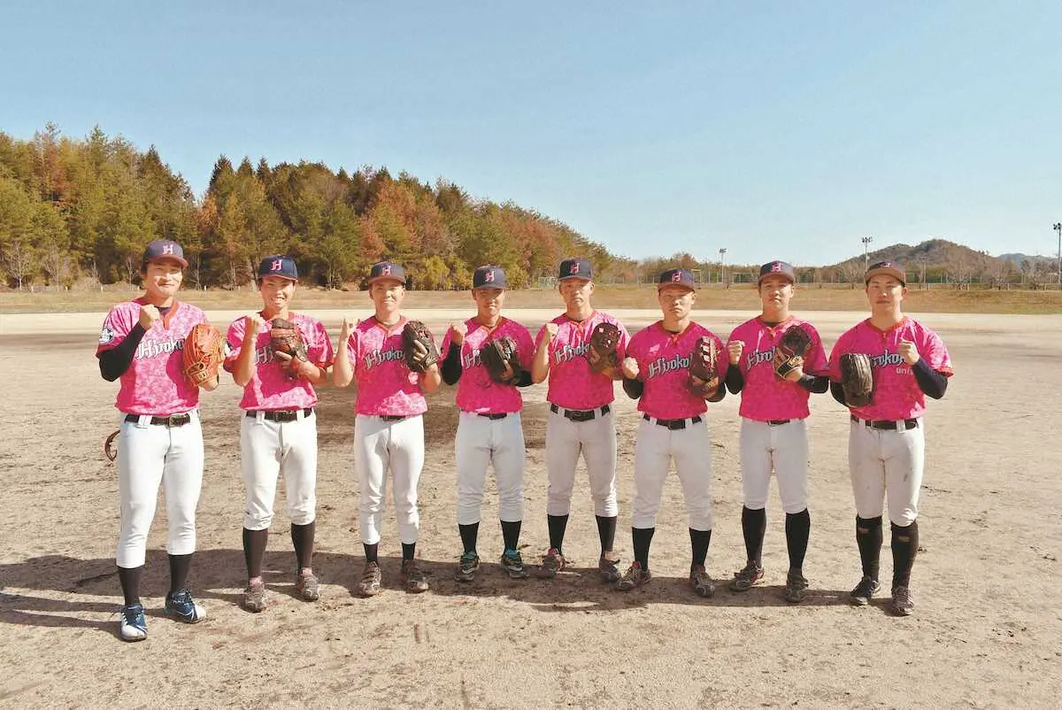 広島国際大硬式野球部　4年生部員　集大成のシーズンへの決意