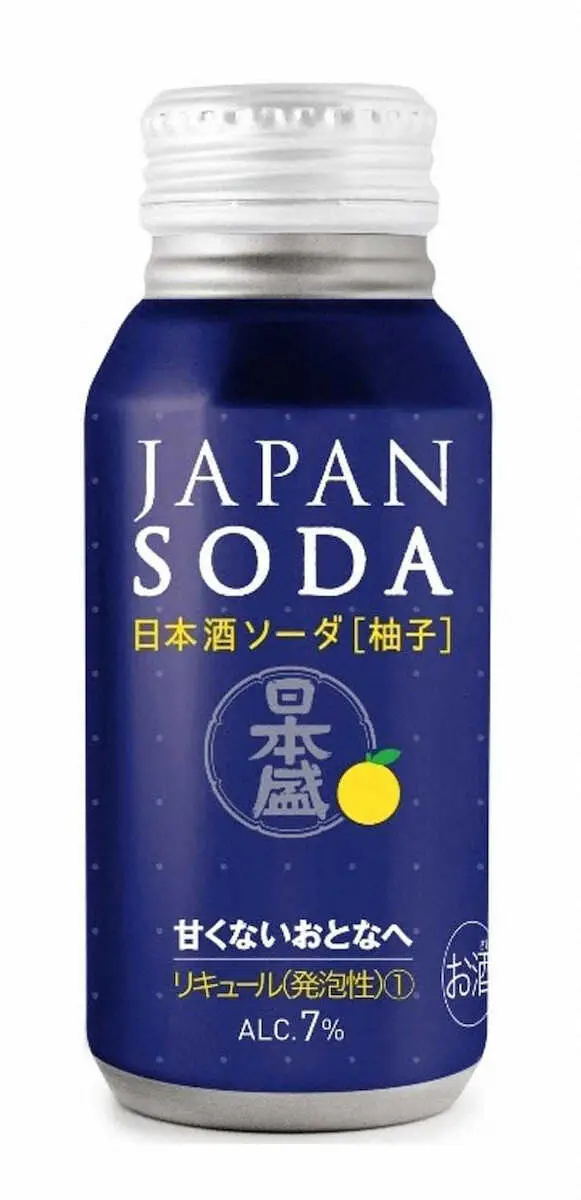 ユズが香る日本酒ソーダ　日本盛の「日本盛　JAPAN　SODA　柚子」