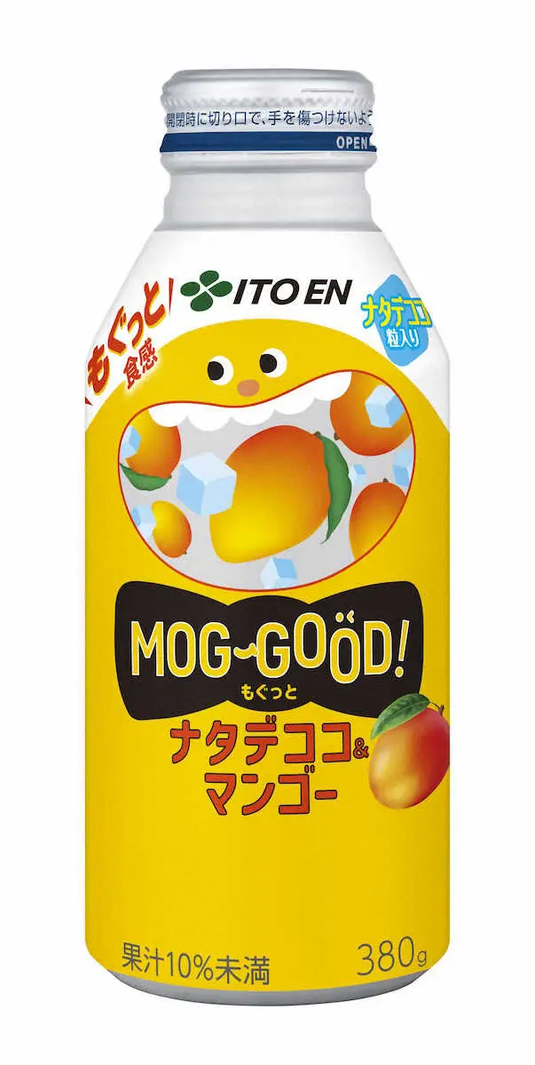 小腹を満たすジュース　伊藤園「MOG―GOOD！（もぐっと）ナタデココ＆マンゴー」