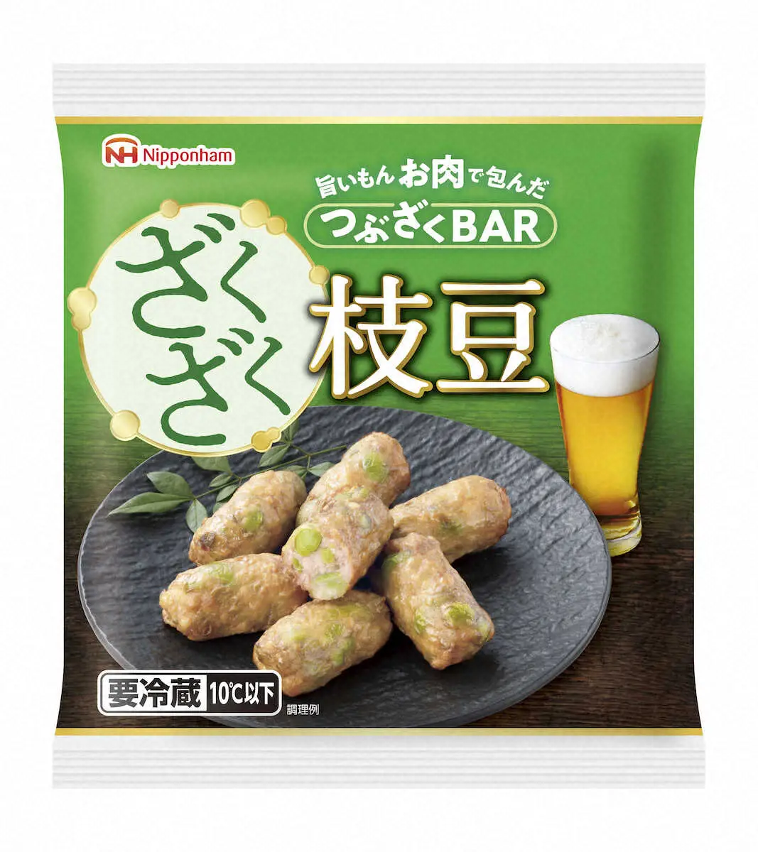 豚肉のおつまみ　日本ハム「つぶざくBAR　ざくざく枝豆」