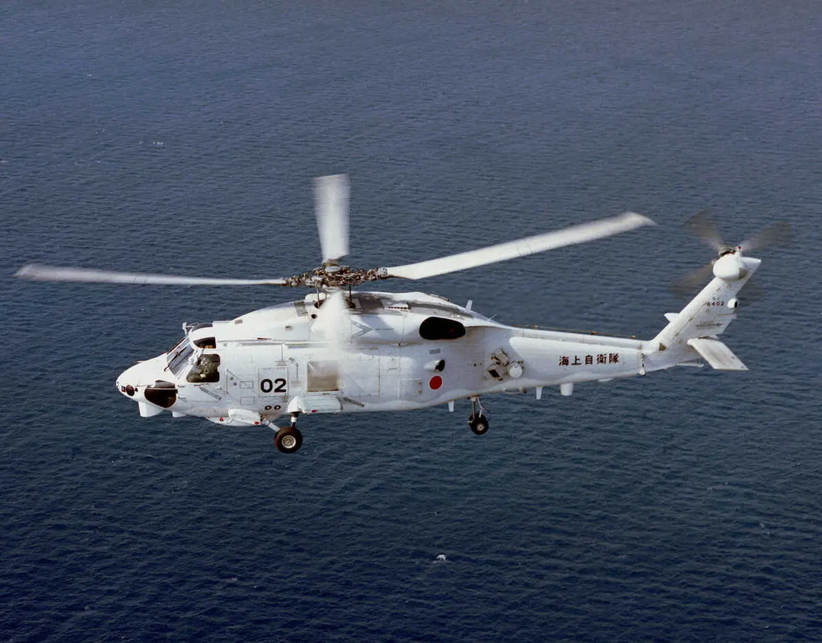 海上自衛隊のSH60K哨戒ヘリコプター（海上自衛隊提供）