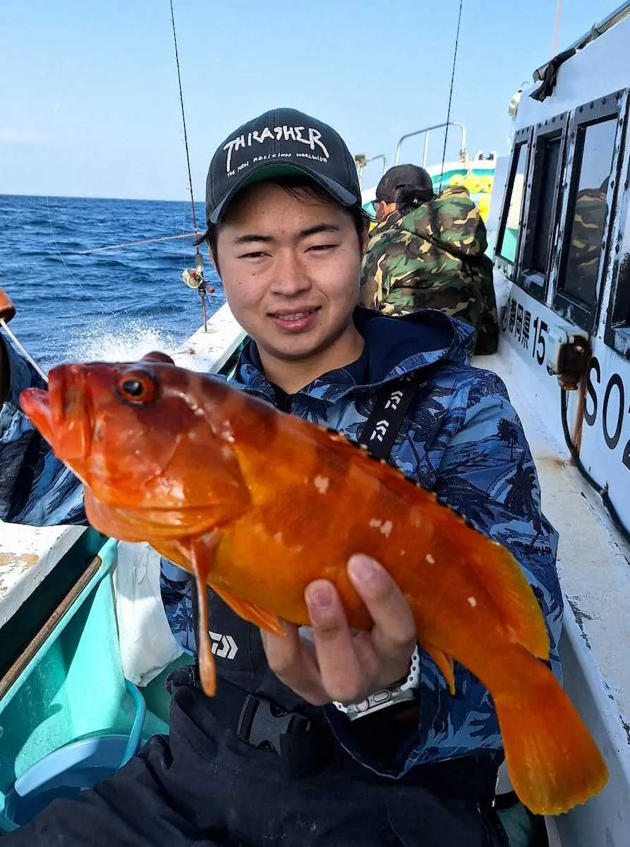 赤&オレンジ“ルビーの魚体”　海の宝石40センチ級アカハタ