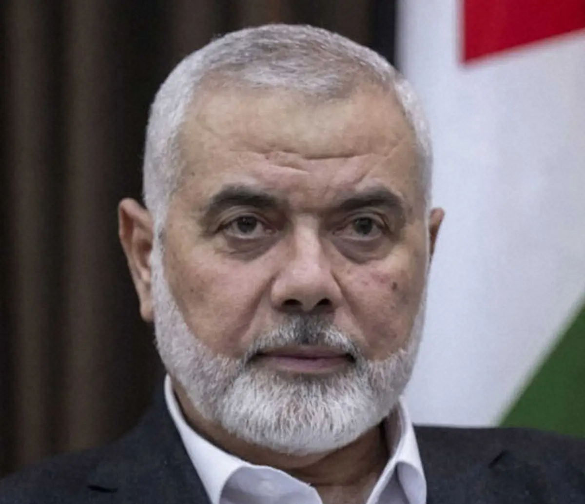 イスラム組織ハマスのハニヤ最高指導者（アナトリア通信提供・ゲッティ）
