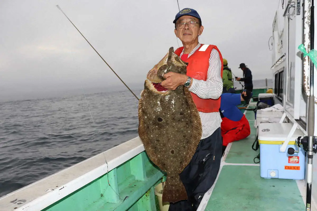 竿ギュン、胸キュン　ヒラメ大判ラッシュ　魚影濃厚!最盛期に突入!!　宮城県亘理・きくしん