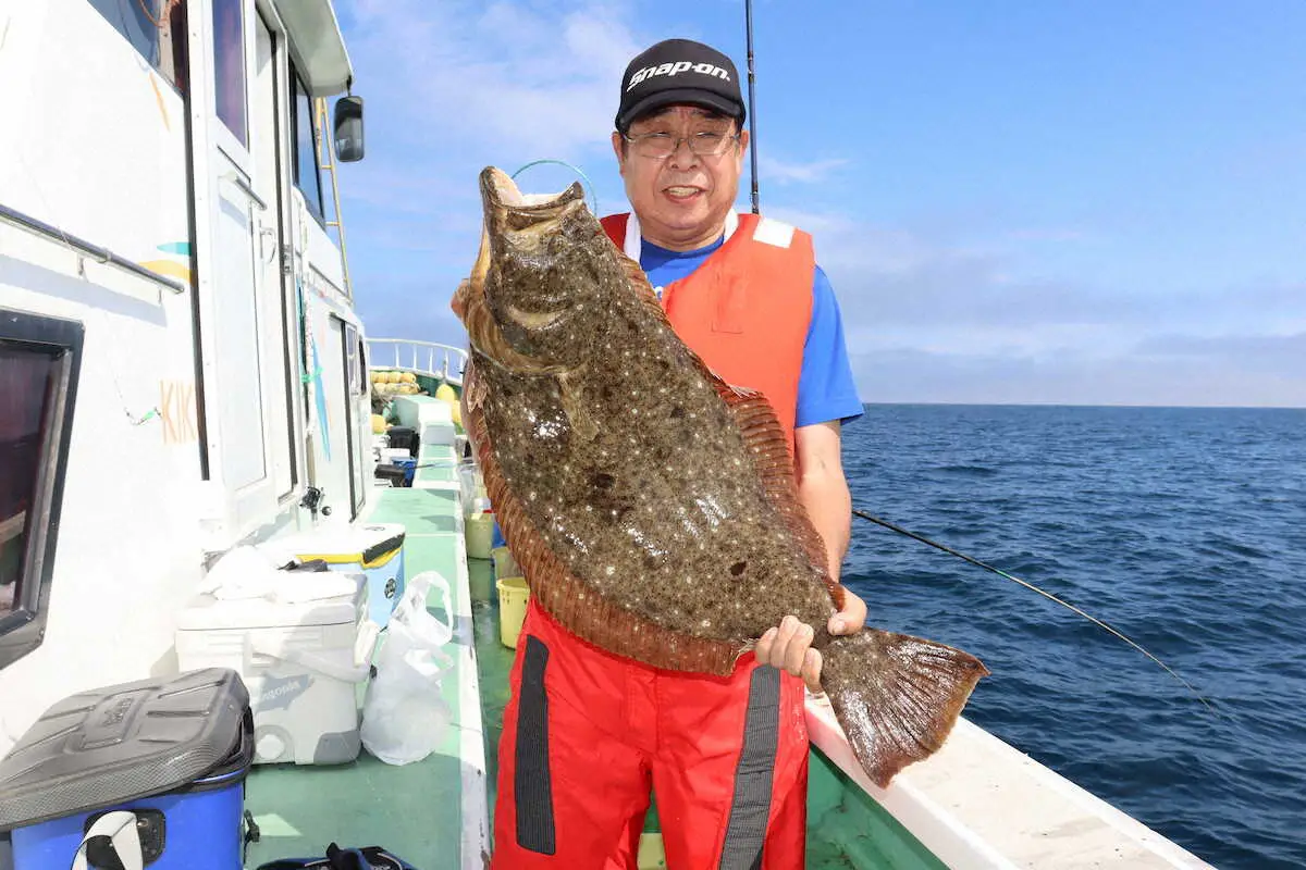 【画像・写真】竿ギュン、胸キュン　ヒラメ大判ラッシュ　魚影濃厚!最盛期に突入!!　宮城県亘理・きくしん