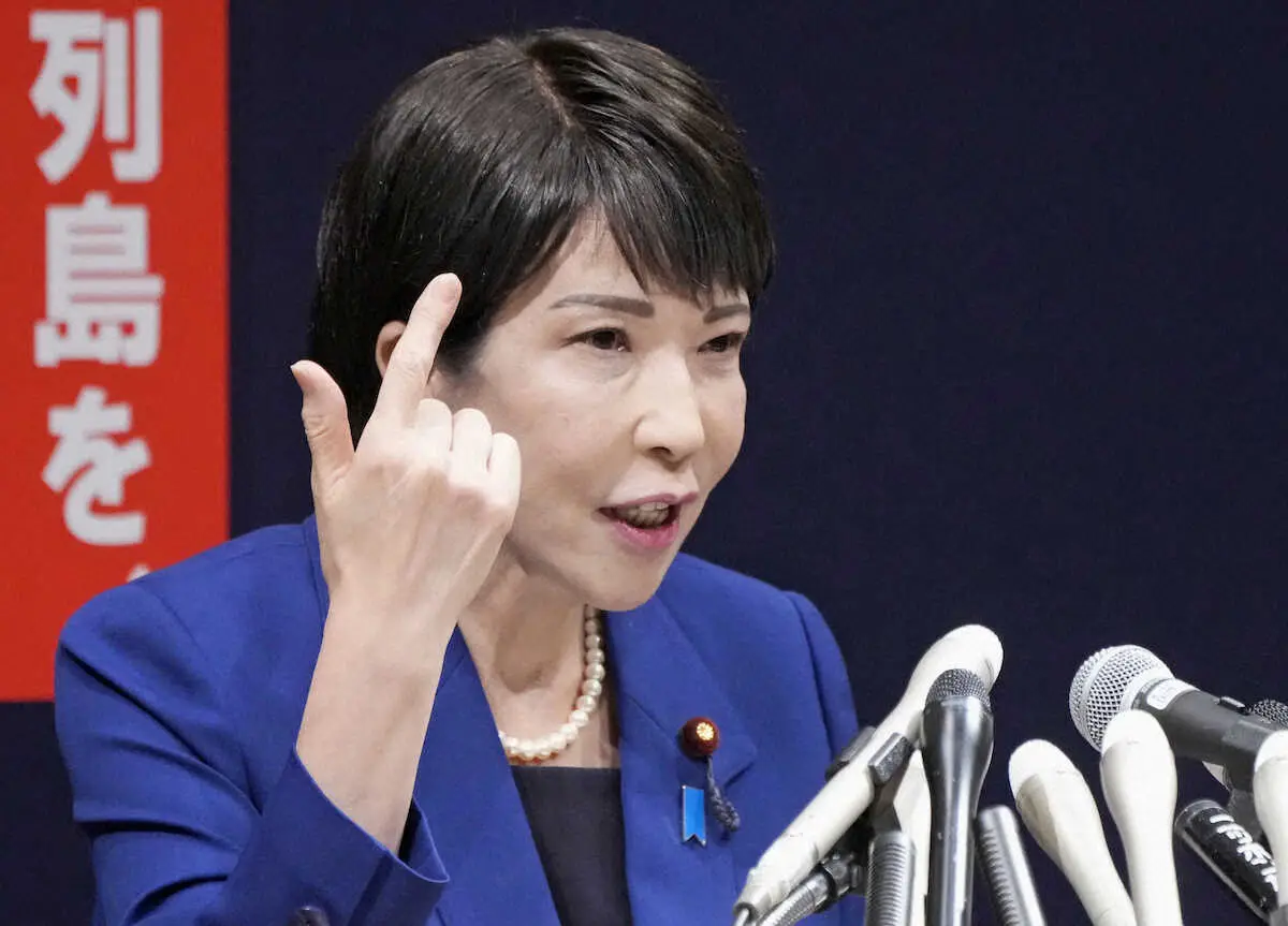 【画像・写真】「サナエあれば、憂いなし。」!?高市氏が総裁選正式出馬表明　進次郎氏にチクリ「正しく知識を」