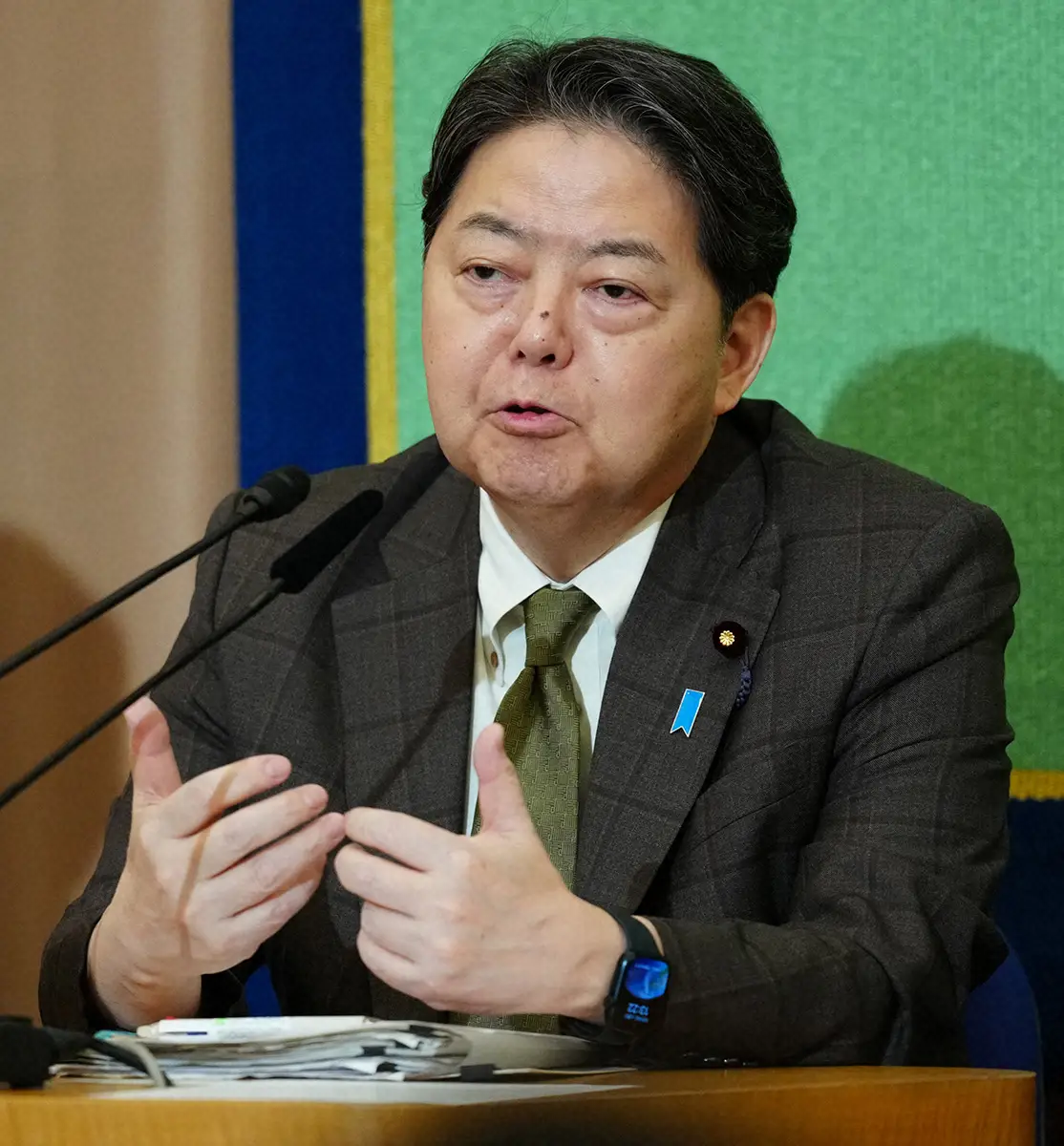 【画像・写真】林芳正官房長官、総裁選の選挙活動を一時中止、石川県大雨に対応　岸田首相は最後の外遊