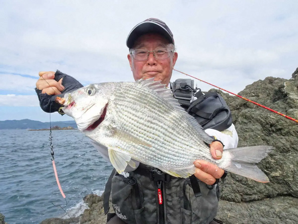 【画像・写真】秋磯シーズン突入、和歌山・湯浅町へ　本命イシダイにはちょい早も…良型ヘダイが飛びついた！