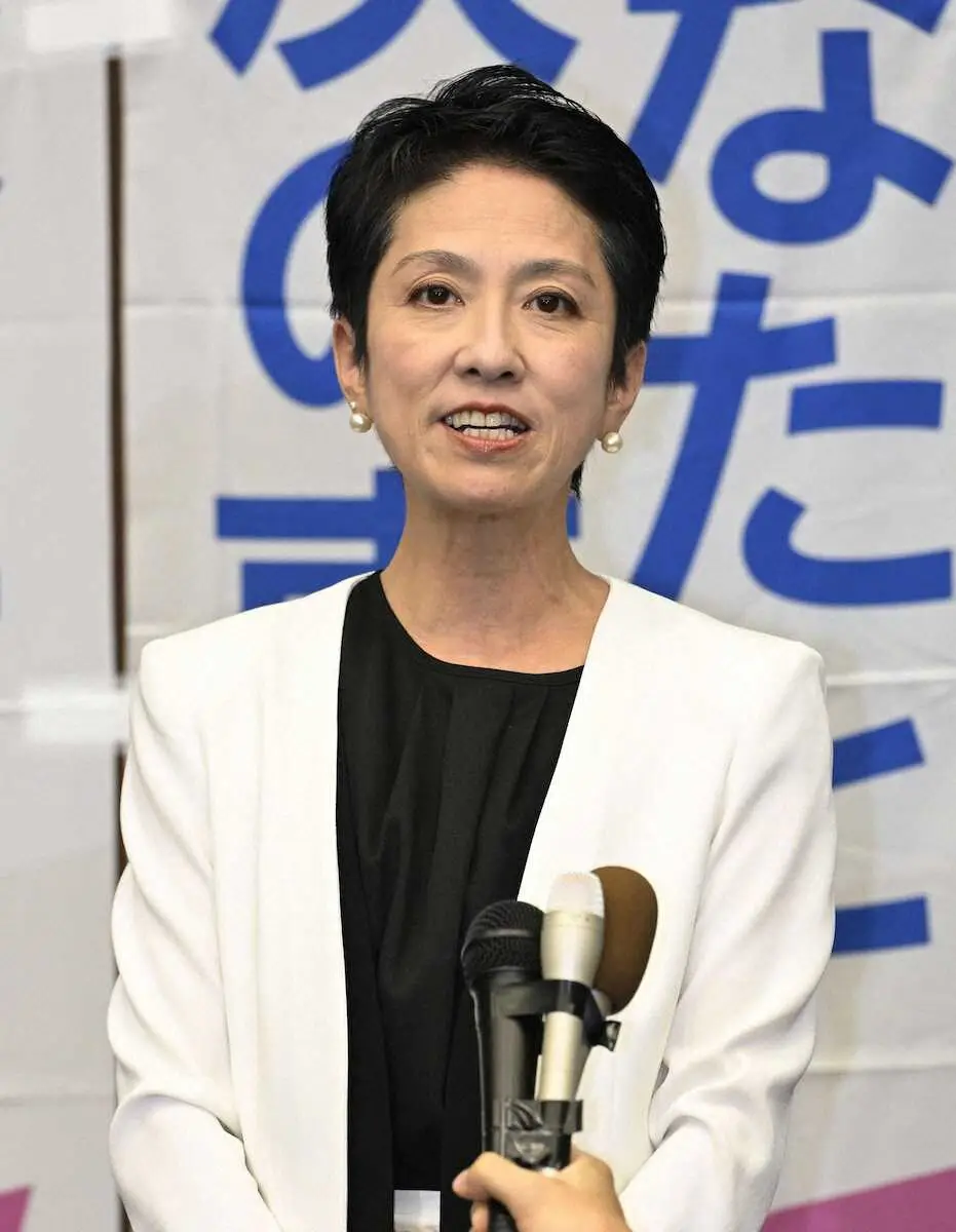 蓮舫氏、不出馬せず　来夏の参院選で出馬か　野田代表は「フル回転」宣言