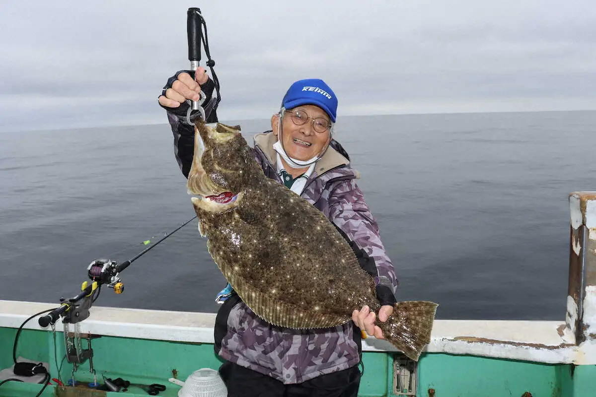 【画像・写真】ヒラメのじゅうたん、14匹大盛況　ツ抜けは朝飯前、良型フィーバー!宮城・仙台湾　亘理・きくしん丸