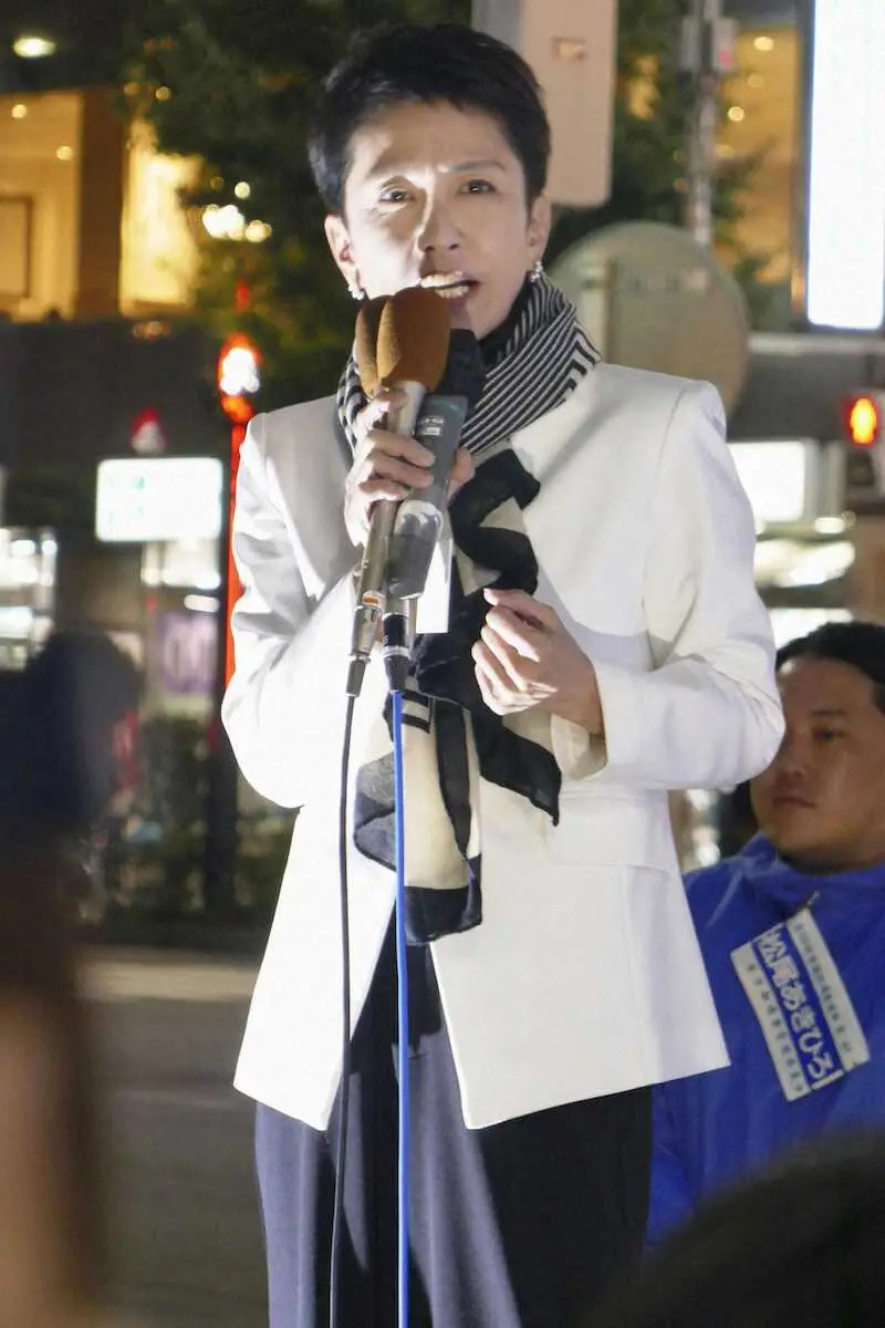 【画像・写真】蓮舫氏が立民・松尾氏の応援演説　“因縁”の丸川氏を念頭に皮肉たっぷり