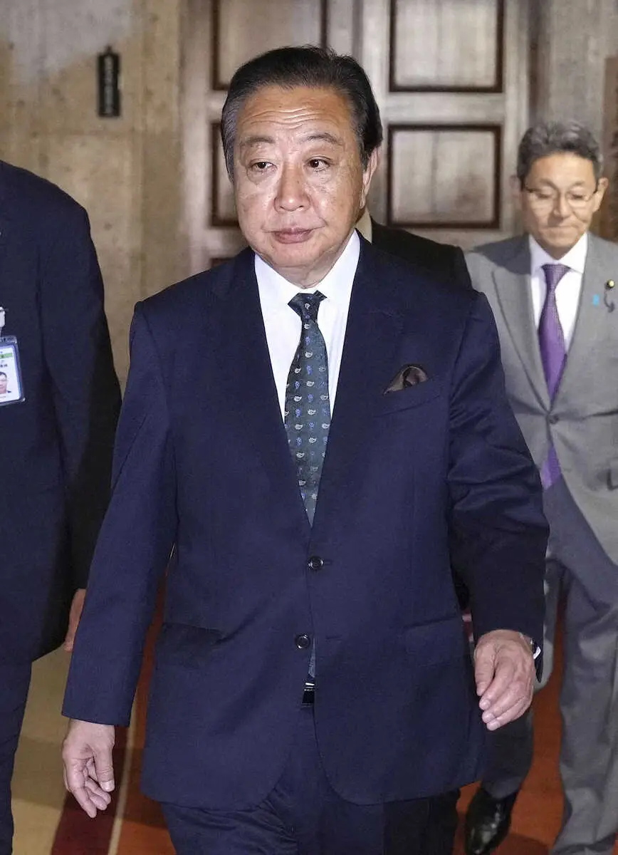 【画像・写真】立民・野田氏　首相指名を共産党に要請　国民民主は会談拒否