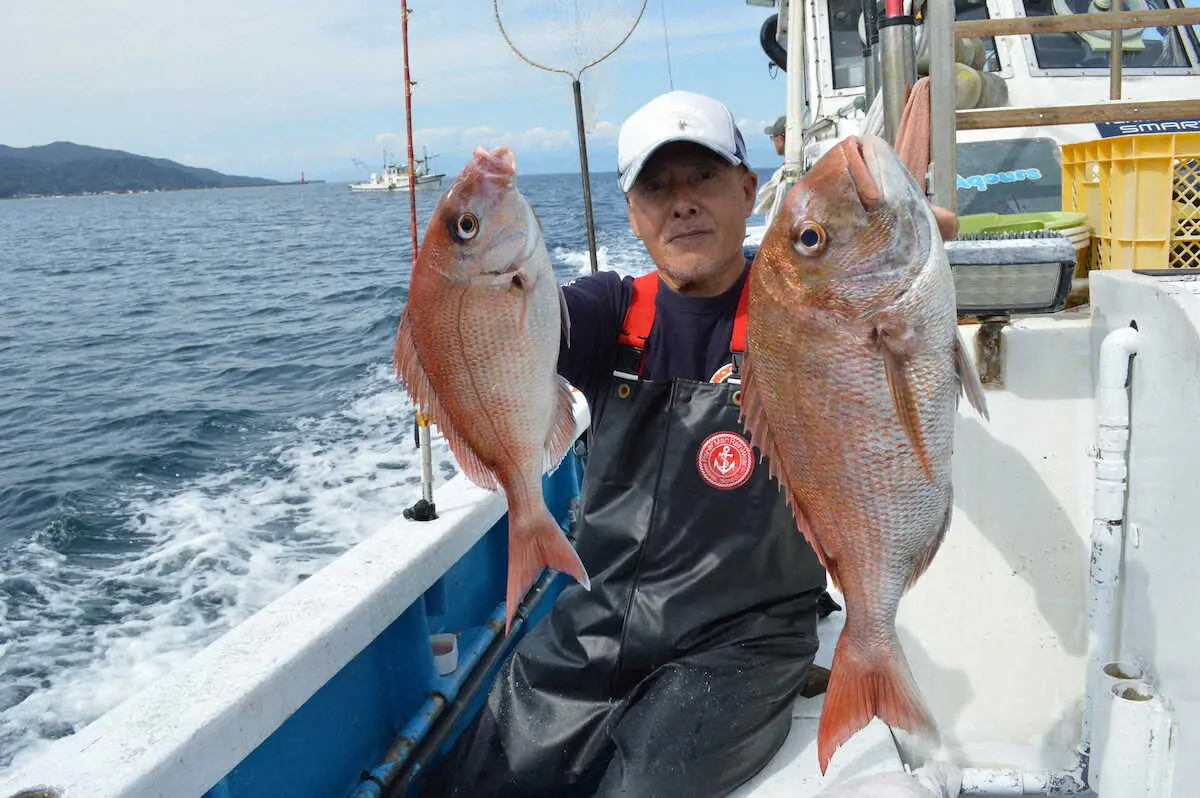 お見事！2キロ弱＆3キロ級秋マダイ　餌取りかわし技ありヒット