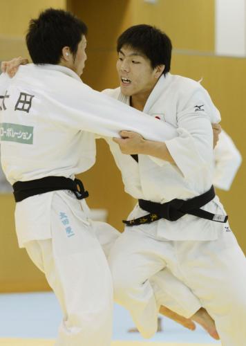 柔道男子五輪代表が合宿公開　中矢「緊張感が出てきた」　