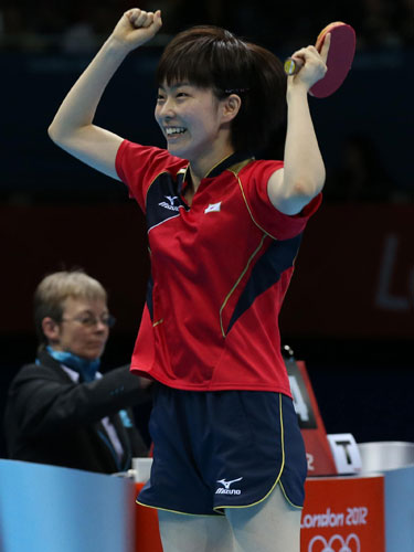 佳純シングルス日本勢初４強、卓球初メダル目指し３決へ