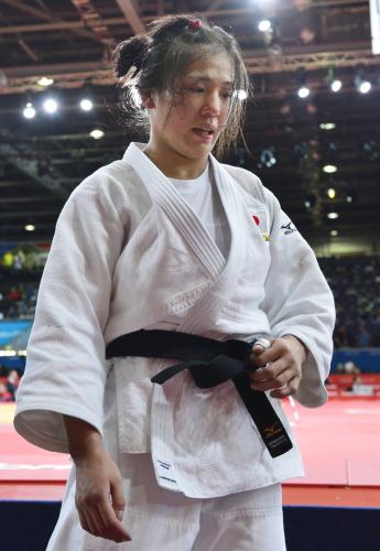 女子７０キロ級　田知本準々決勝で判定負け、敗者復活へ