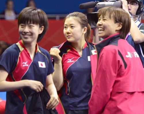 卓球初メダルへ好発進　女子団体１回戦は米国に圧勝
