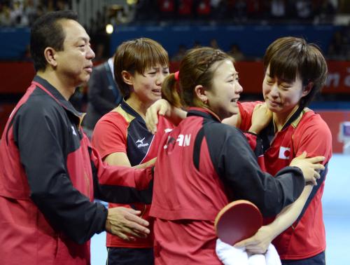 日本　団体女子で決勝進出！史上初のメダル確定だ！