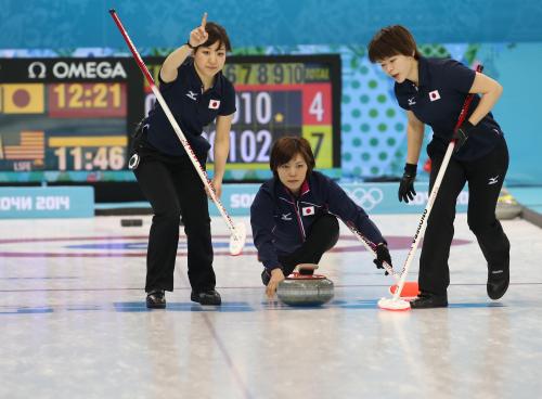 【画像・写真】カーリング日本、小野寺復帰も　米国に敗れ２勝２敗に