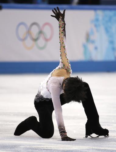 【画像・写真】羽生　世界一！日本勢の金メダル第１号　フィギュア男子初