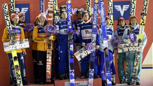 日本は３位、今季２度目表彰台　Ｗ杯ジャンプ団体第４戦