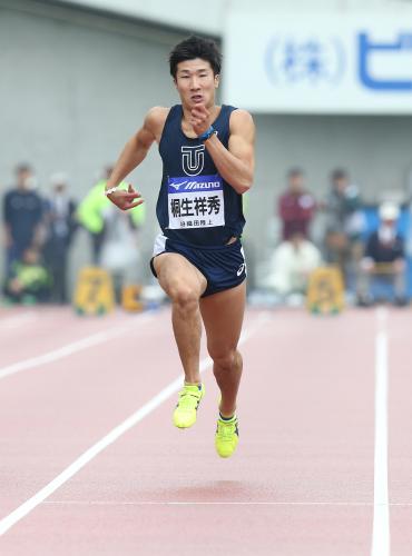 桐生　１００メートル予選は１０秒３６の１位で決勝へ