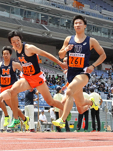 桐生、１００メートル決勝を棄権…左太腿裏に違和感