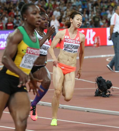 女子２００メートルで予選敗退となった福島