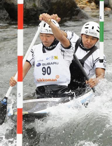 佐々木兄弟が五輪代表　カヌー・スラロームのアジア最終予選