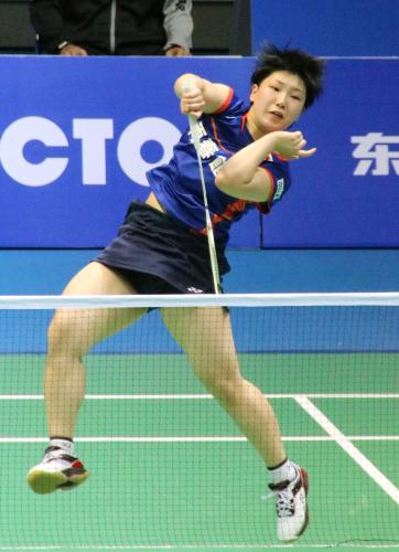 女子シングルス２回戦　中国選手に敗れた山口茜
