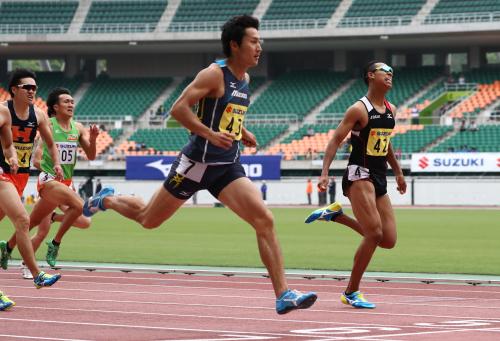 飯塚翔太　サニブラウンに勝つ！２００Ｍ２０秒３８で優勝