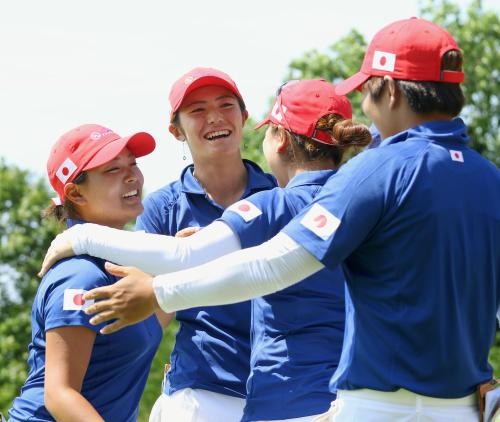 日本は１分け１敗　米女子ゴルフ団体戦第１日