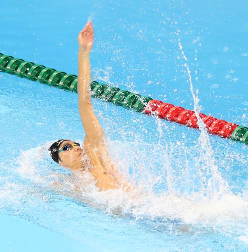 入江、１００Ｍ背泳ぎは７位でメダルならず「悔しいの一言」　