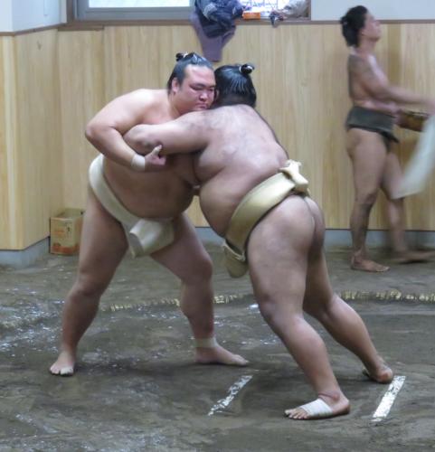 稀勢の里　本格始動！高安と２５番「いい汗をかきました」