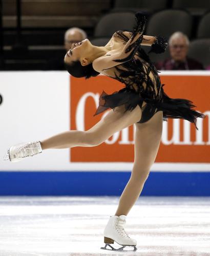 スケートアメリカ女子ショートプログラムで５位発進となった浅田真央（ＡＰ）