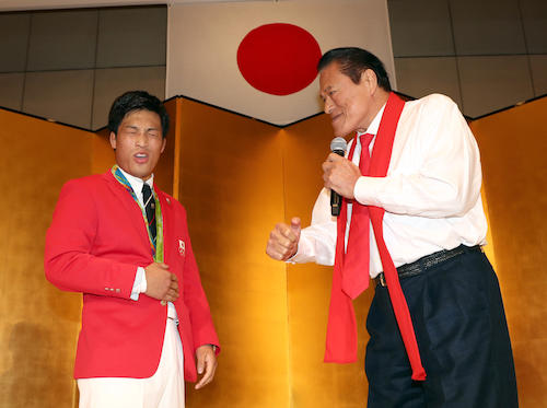 太田　猪木氏から闘魂ビンタ「重みがありました」日体大リオ祝賀会