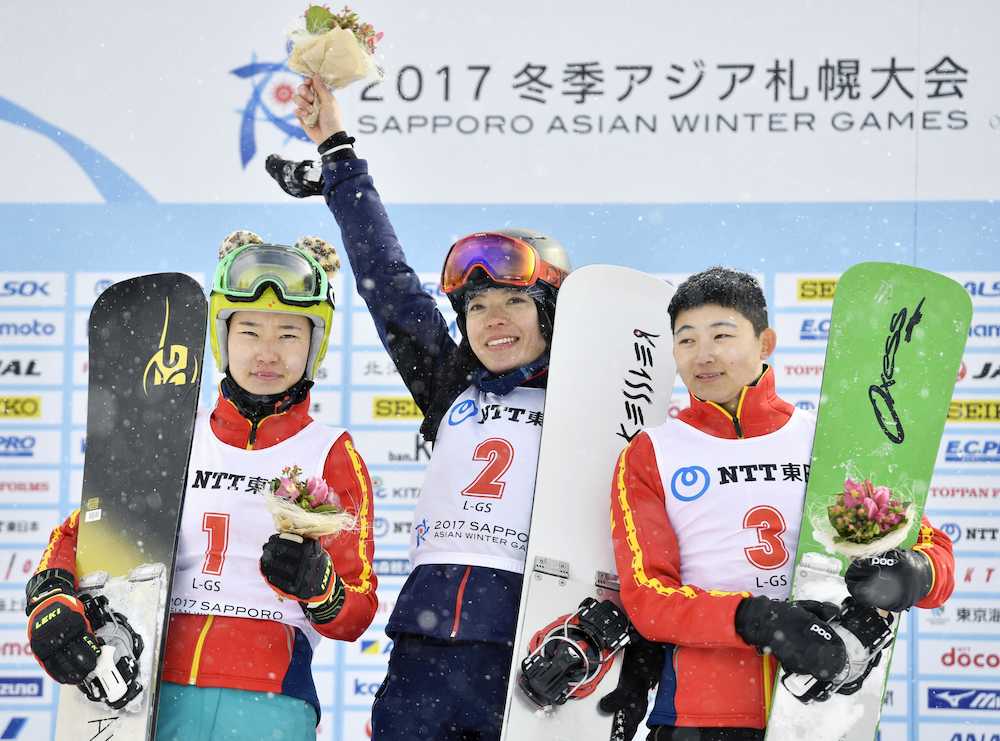 冬季アジア大会　金メダル１号はスノボ・家根谷依里