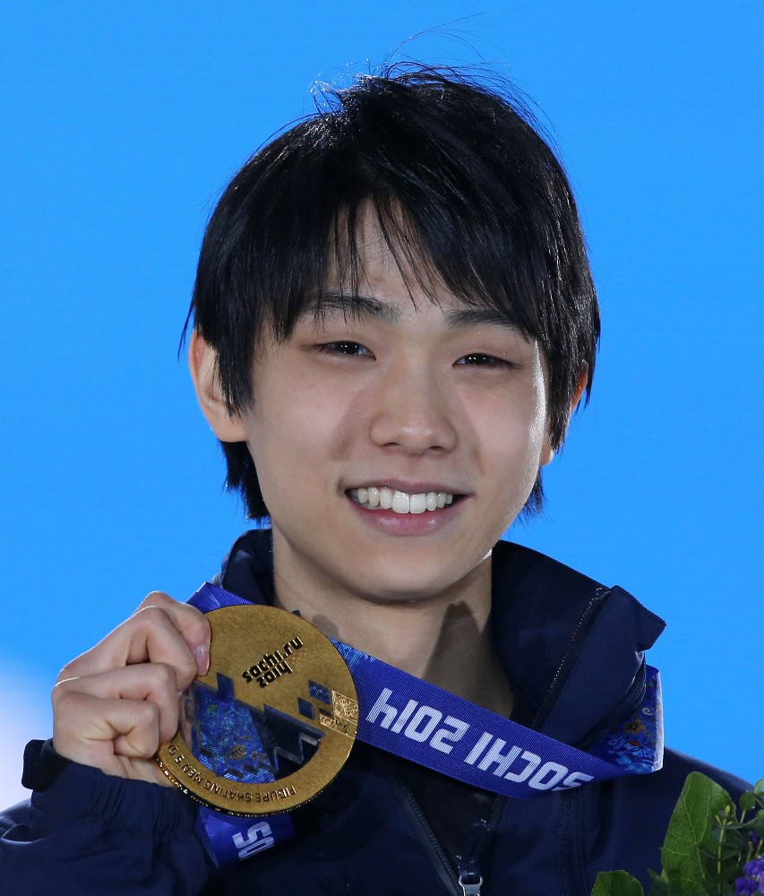 ソチ五輪でフィギュア日本男子初の金メダルを獲得した羽生結弦