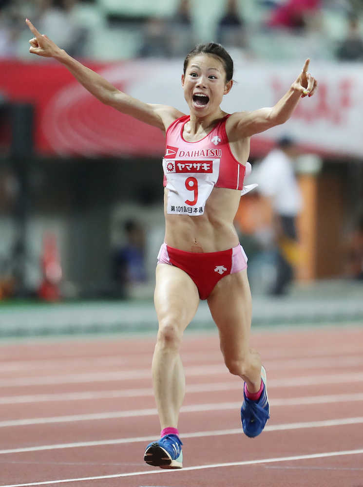 松田　女子１万初優勝に「まさか私が」、世界陸上切符一番乗り