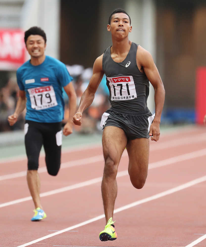 末続慎吾　９年ぶり２００メートルに出場　予選８位も「楽しかった」