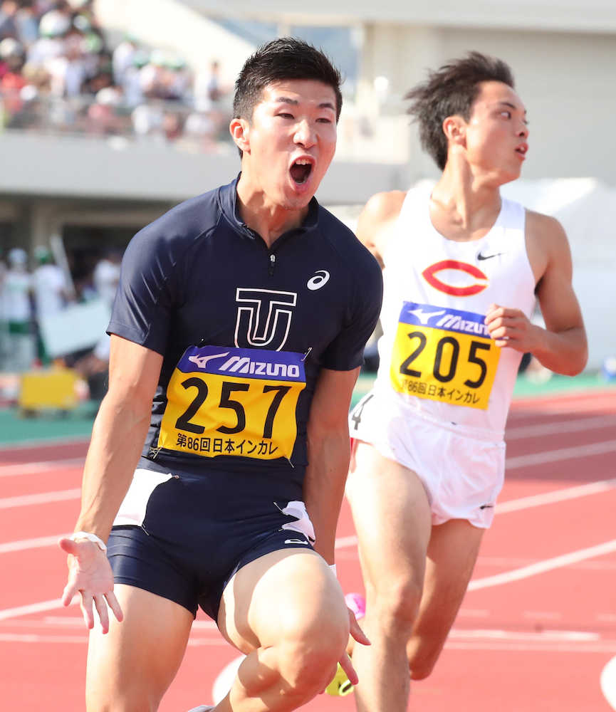 桐生　ついに出た日本人初９秒台！世陸落選の男が歴史的快挙