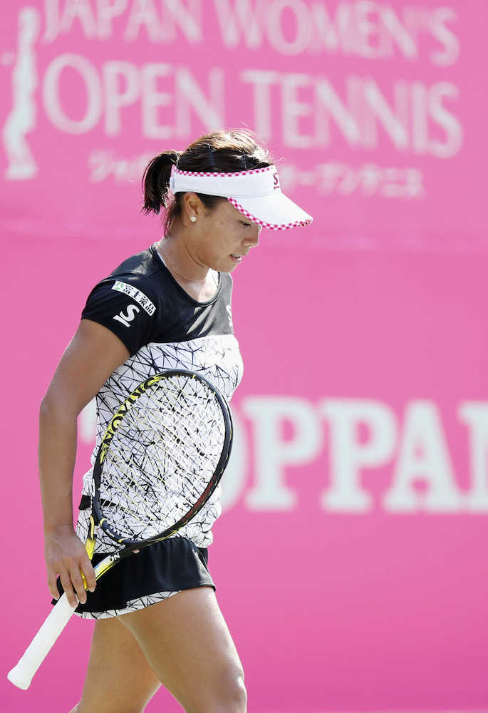 ジャパン女子オープン　シングルス２回戦で敗退の奈良。２年連続の８強入りを逃した