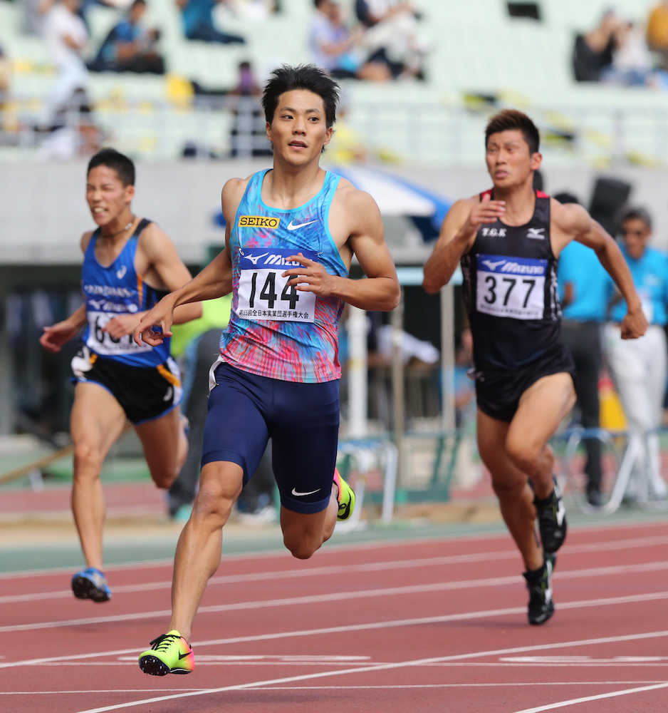 山県亮太　１０秒１８で準決勝へ　全日本実業団対抗選手権