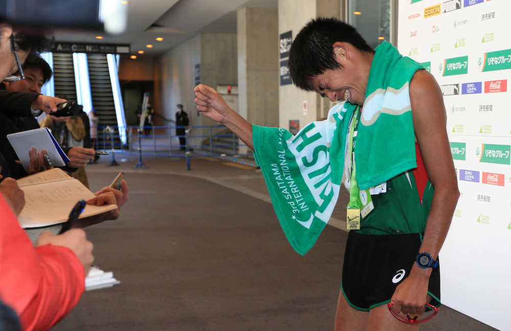 川内優輝に充実感　地元開催フルマラソンで初めて走る「いつ県職員を辞めてもいいくらい」