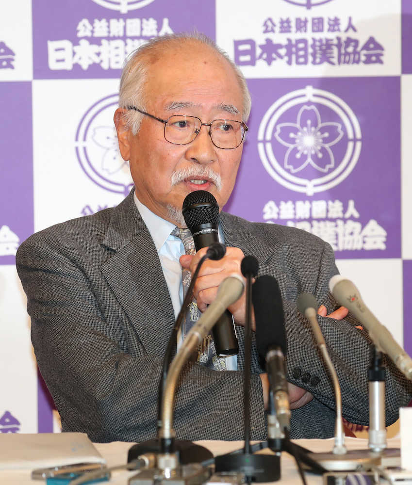 日馬富士引退に横審・北村委員長「個人的な感想は誠に残念なこと」