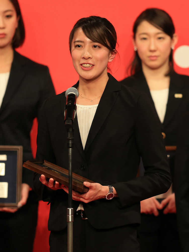 大橋、東京五輪へ自信「可能性感じる」２９年度優秀選手表彰