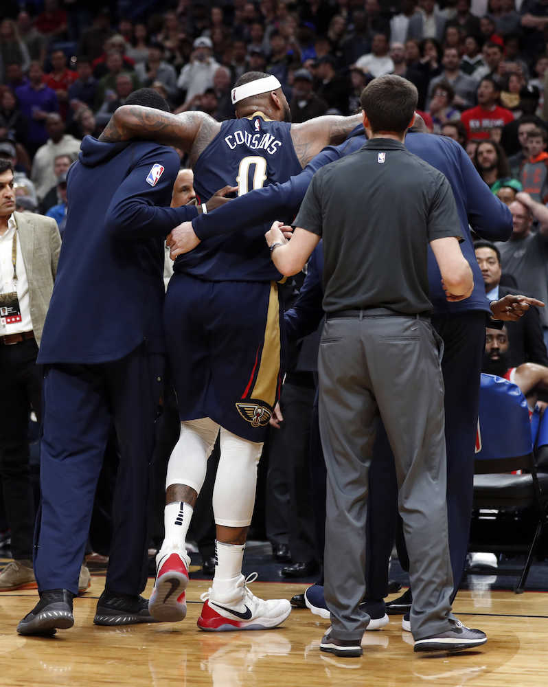 【画像・写真】ＮＢＡに衝撃走る　球宴先発のカズンズが左アキレス腱断裂　今季出場は絶望