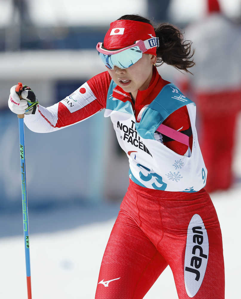 平昌パラリンピック　バイアスロン女子６キロ立位で９位だった阿部