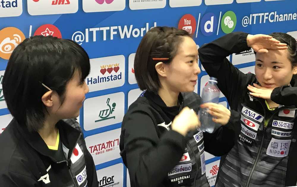 平野美宇「やっちゃった…」けど日本女子が８強入りでメダル王手